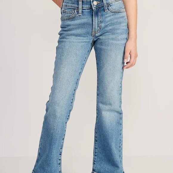 Old Navy Girls Jeans Lot of 3, High Rise Flare & Slouchy Straight Size 16 - Picture 5 of 12